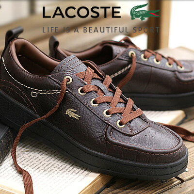 乐天商城 - 【メンズ】【2025年秋冬新作】【国内正規品】 LACOSTE UMPIRE 125 3 CMA (267 BROWN/DARK BROWN)ラコステ アンパイア レザースニーカー ダークブラウン 49CMA0001