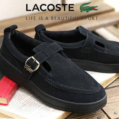 Rakuten - 【メンズ】【ポイント10倍】【2026年春夏新作】【国内正規品】 LACOSTE UMPIRE MJ 126 2 SMA (BLK/BLK)ラコステ アンパイア ストラップシューズ レザー メリージェーン スニーカー ブラック 51AMA0103