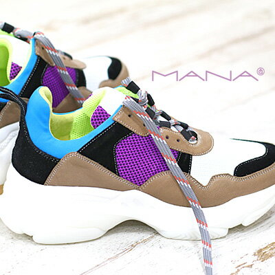 【2024年春夏再入荷】【 日本正規取扱店 】　MANA スニーカー 596052 OK マナ 靴 レディース shoes