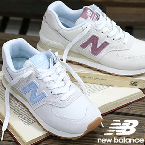 【2024年春夏新作】【日本正規取扱店】 new balance WL574 QA2 (LIGHT GRAY)ライトブルー QC2 (LIGHT BEIGE) ピンク ニューバランス 574 レディース スニーカー ホワイト