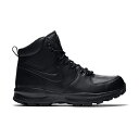 NIKE MANOA LEATHER 454350 003 BLACK/BLACK-BLACK ナイキ マノア レザー メンズ レディース カジュアルシューズ(4)