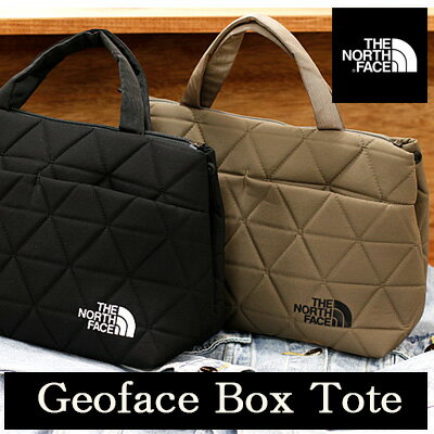 楽天オマケ des shoes and bag【2024年春夏再入荷】【国内正規品】 THE NORTH FACE Geoface Box Tote NM32355 ジオフェイスボックストート ブラック（K） ウォルナット（WT）メンズ レディース