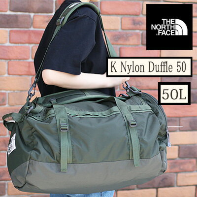 楽天オマケ des shoes and bag【2024年春夏再入荷】【国内正規品】 THE NORTH FACE K Nylon Duffel 50 NMJ72352ノースフェイス ナイロンダッフル50 キッズ ブラック（K） ニュートープグリーン（NT）ドラムバッグ ダッフルバッグ メンズ レディース