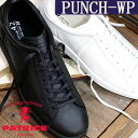 【★交換送料片道無料★】 【正規取扱店】【2024年春夏再入荷】◆防水◆PATRICK PUNCH WP BLK(719581) WHT(719580) パトリック パンチ ウォータープルーフ レザー スニーカー レディース メンズ