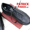 【★防水★】【★交換送料片道無料★】 【あす楽】【正規取扱店】 PATRICK sneaker TINKER-WP ティンカー ウォータープルーフ ブラック 530961パトリック スニーカー メンズ レザー 防水 【 シュリー パミール ネバダ に並ぶ人気】