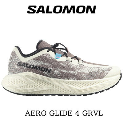 乐天商城 - 【メンズ】【2026年春夏新作】SALOMON AERO GLIDE 4 GRVL (Vanilla Ice/Black/Iron)サロモン エアロ グライド 4 グラベル トレイル ランニングシューズ L491749