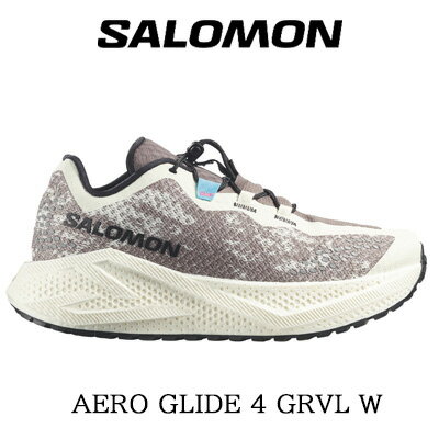 乐天商城 - 【レディース】【2026年春夏新作】SALOMON AERO GLIDE 4 GRVL W (Vanilla Ice / Black / Iron)サロモン エアロ グライド 4 グラベル ランニングシューズ L491755 バニラアイス ブラック ホワイト