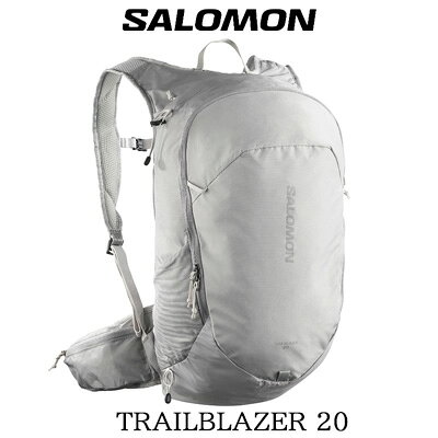 乐天商城 - 【2026年春夏再入荷】SALOMON TRAILBLAZER 20(Cloudburst/Paloma/Silver Cloud)LC2855700サロモン バックパック ブラック リュック 20L ライトグレーユニセックス ハイキングバッグ