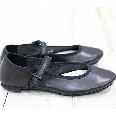 ◆TRAVEL SHOES by chausser ◆TR-019 トラベルシューズ バイ ショセ シルバー ブラック レザー ワンストラップシューズ 旅行 レディース