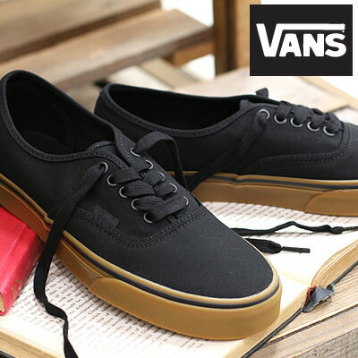 Rakuten - 【20256年春夏新作】VANS AUTHENTIC BLACK/BLACK/GUM (VN000EEGA0I4)バンズ オーセンティック スニーカー ブラック/ブラック/ガム