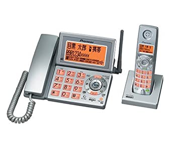 【中古】Pioneer デジタルコードレス留守番電話機 シルバー セミ102タイプ TF-SD1700-S