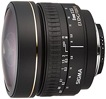 【中古】「非常に良い」SIGMA 単焦点魚眼レンズ 8mm F3.5 EX DG CIRCULAR FISHEYE ニコン用 円周魚眼 フルサイズ対応 485597
