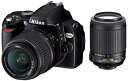 【中古】Nikon デジタル一眼レフカメラ D40X ダブルズームキット D40XWZ