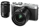【中古】FUJIFILM デジタルカメラミラーレス一眼 X-M1ダブルズームレンズキット シルバー F X-M1S/1650/50230KIT