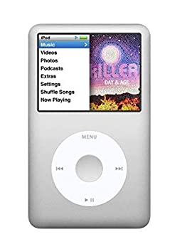 【中古】MP3 Player iPod Classic 7th Generation 160GB Silver (Latest)