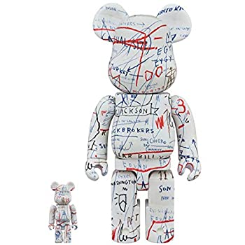 【中古】BE＠RBRICKベアブリック JEAN-MICHEL BASQUIAT100%＆400%フィギュア メディコム・トイ