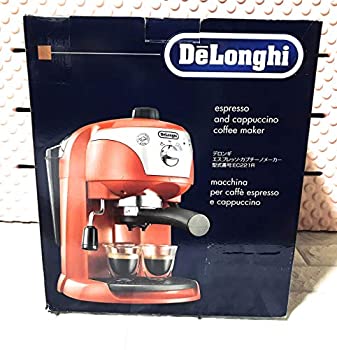 【中古】デロンギ エスプレッソ・カプチーノメーカー EC221R【メーカー名】DeLonghi(デロンギ)【メーカー型番】EC221R【ブランド名】DeLonghi(デロンギ)【商品説明】 こちらの商品は中古品となっております。 画像はイメージ写真ですので 商品のコンディション・付属品の有無については入荷の度異なります。 買取時より付属していたものはお付けしておりますが付属品や消耗品に保証はございません。 商品ページ画像以外の付属品はございませんのでご了承下さいませ。 中古品のため使用に影響ない程度の使用感・経年劣化（傷、汚れなど）がある場合がございます。 また、中古品の特性上ギフトには適しておりません。 製品に関する詳細や設定方法は メーカーへ直接お問い合わせいただきますようお願い致します。 当店では初期不良に限り 商品到着から7日間は返品を受付けております。 他モールとの併売品の為 完売の際はご連絡致しますのでご了承ください。 プリンター・印刷機器のご注意点 インクは配送中のインク漏れ防止の為、付属しておりませんのでご了承下さい。 ドライバー等ソフトウェア・マニュアルはメーカーサイトより最新版のダウンロードをお願い致します。 ゲームソフトのご注意点 特典・付属品・パッケージ・プロダクトコード・ダウンロードコード等は 付属していない場合がございますので事前にお問合せ下さい。 商品名に「輸入版 / 海外版 / IMPORT 」と記載されている海外版ゲームソフトの一部は日本版のゲーム機では動作しません。 お持ちのゲーム機のバージョンをあらかじめご参照のうえ動作の有無をご確認ください。 輸入版ゲームについてはメーカーサポートの対象外です。 DVD・Blu-rayのご注意点 特典・付属品・パッケージ・プロダクトコード・ダウンロードコード等は 付属していない場合がございますので事前にお問合せ下さい。 商品名に「輸入版 / 海外版 / IMPORT 」と記載されている海外版DVD・Blu-rayにつきましては 映像方式の違いの為、一般的な国内向けプレイヤーにて再生できません。 ご覧になる際はディスクの「リージョンコード」と「映像方式※DVDのみ」に再生機器側が対応している必要があります。 パソコンでは映像方式は関係ないため、リージョンコードさえ合致していれば映像方式を気にすることなく視聴可能です。 商品名に「レンタル落ち 」と記載されている商品につきましてはディスクやジャケットに管理シール（値札・セキュリティータグ・バーコード等含みます）が貼付されています。 ディスクの再生に支障の無い程度の傷やジャケットに傷み（色褪せ・破れ・汚れ・濡れ痕等）が見られる場合がありますので予めご了承ください。 2巻セット以上のレンタル落ちDVD・Blu-rayにつきましては、複数枚収納可能なトールケースに同梱してお届け致します。 トレーディングカードのご注意点 当店での「良い」表記のトレーディングカードはプレイ用でございます。 中古買取り品の為、細かなキズ・白欠け・多少の使用感がございますのでご了承下さいませ。 再録などで型番が違う場合がございます。 違った場合でも事前連絡等は致しておりませんので、型番を気にされる方はご遠慮ください。 ご注文からお届けまで 1、ご注文⇒ご注文は24時間受け付けております。 2、注文確認⇒ご注文後、当店から注文確認メールを送信します。 3、お届けまで3-10営業日程度とお考え下さい。 　※海外在庫品の場合は3週間程度かかる場合がございます。 4、入金確認⇒前払い決済をご選択の場合、ご入金確認後、配送手配を致します。 5、出荷⇒配送準備が整い次第、出荷致します。発送後に出荷完了メールにてご連絡致します。 　※離島、北海道、九州、沖縄は遅れる場合がございます。予めご了承下さい。 当店ではすり替え防止のため、シリアルナンバーを控えております。 万が一、違法行為が発覚した場合は然るべき対応を行わせていただきます。 お客様都合によるご注文後のキャンセル・返品はお受けしておりませんのでご了承下さい。 電話対応は行っておりませんので、ご質問等はメッセージまたはメールにてお願い致します。