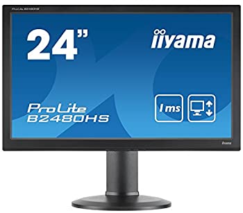 【中古】「非常に良い」iiyama 昇降・ピボット機能対応 + ホワイトLEDバックライト搭載 23.6型ワイド液晶ディスプレイ ProLite B2480HS-B2