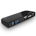 【中古】Wavlink USB 3.0 ユニバーサル・ドッキングステーション・デュアル ビデオモニタ・ディスプレイ 最高解像度2048x1152のDVI & H...