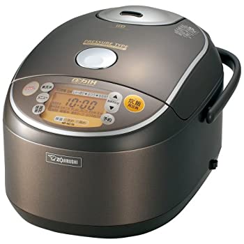 【中古】ZOJIRUSHI 圧力IH炊飯ジャー （1升炊き） NP-NC18-TC メタリックブラウン