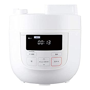 【中古】（非常に良い）シロカ 電気圧力鍋 SP-4D131 ホワイト[圧力/無水/蒸し/炊飯/温め直し/大容量]