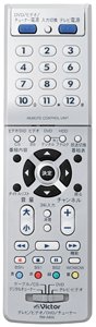 【中古】（非常に良い）JVCケンウッド ビクター 地上D対応TV/チューナ/ビデオ/DVD用リモコン RM-A800