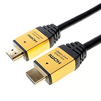 【中古】ホーリック プレミアムハイスピードHDMIケーブル 3m 18Gbps 4K/60p HDR HDMI 2.0規格 ゴールド HDM30-013GD【メーカー名】ホーリック(HORIC)【メーカー型番】HDM30-013GD【ブランド名】ホーリック(HORIC)【商品説明】 こちらの商品は中古品となっております。 画像はイメージ写真ですので 商品のコンディション・付属品の有無については入荷の度異なります。 買取時より付属していたものはお付けしておりますが付属品や消耗品に保証はございません。 商品ページ画像以外の付属品はございませんのでご了承下さいませ。 中古品のため使用に影響ない程度の使用感・経年劣化（傷、汚れなど）がある場合がございます。 また、中古品の特性上ギフトには適しておりません。 製品に関する詳細や設定方法は メーカーへ直接お問い合わせいただきますようお願い致します。 当店では初期不良に限り 商品到着から7日間は返品を受付けております。 他モールとの併売品の為 完売の際はご連絡致しますのでご了承ください。 プリンター・印刷機器のご注意点 インクは配送中のインク漏れ防止の為、付属しておりませんのでご了承下さい。 ドライバー等ソフトウェア・マニュアルはメーカーサイトより最新版のダウンロードをお願い致します。 ゲームソフトのご注意点 特典・付属品・パッケージ・プロダクトコード・ダウンロードコード等は 付属していない場合がございますので事前にお問合せ下さい。 商品名に「輸入版 / 海外版 / IMPORT 」と記載されている海外版ゲームソフトの一部は日本版のゲーム機では動作しません。 お持ちのゲーム機のバージョンをあらかじめご参照のうえ動作の有無をご確認ください。 輸入版ゲームについてはメーカーサポートの対象外です。 DVD・Blu-rayのご注意点 特典・付属品・パッケージ・プロダクトコード・ダウンロードコード等は 付属していない場合がございますので事前にお問合せ下さい。 商品名に「輸入版 / 海外版 / IMPORT 」と記載されている海外版DVD・Blu-rayにつきましては 映像方式の違いの為、一般的な国内向けプレイヤーにて再生できません。 ご覧になる際はディスクの「リージョンコード」と「映像方式※DVDのみ」に再生機器側が対応している必要があります。 パソコンでは映像方式は関係ないため、リージョンコードさえ合致していれば映像方式を気にすることなく視聴可能です。 商品名に「レンタル落ち 」と記載されている商品につきましてはディスクやジャケットに管理シール（値札・セキュリティータグ・バーコード等含みます）が貼付されています。 ディスクの再生に支障の無い程度の傷やジャケットに傷み（色褪せ・破れ・汚れ・濡れ痕等）が見られる場合がありますので予めご了承ください。 2巻セット以上のレンタル落ちDVD・Blu-rayにつきましては、複数枚収納可能なトールケースに同梱してお届け致します。 トレーディングカードのご注意点 当店での「良い」表記のトレーディングカードはプレイ用でございます。 中古買取り品の為、細かなキズ・白欠け・多少の使用感がございますのでご了承下さいませ。 再録などで型番が違う場合がございます。 違った場合でも事前連絡等は致しておりませんので、型番を気にされる方はご遠慮ください。 ご注文からお届けまで 1、ご注文⇒ご注文は24時間受け付けております。 2、注文確認⇒ご注文後、当店から注文確認メールを送信します。 3、お届けまで3-10営業日程度とお考え下さい。 　※海外在庫品の場合は3週間程度かかる場合がございます。 4、入金確認⇒前払い決済をご選択の場合、ご入金確認後、配送手配を致します。 5、出荷⇒配送準備が整い次第、出荷致します。発送後に出荷完了メールにてご連絡致します。 　※離島、北海道、九州、沖縄は遅れる場合がございます。予めご了承下さい。 当店ではすり替え防止のため、シリアルナンバーを控えております。 万が一、違法行為が発覚した場合は然るべき対応を行わせていただきます。 お客様都合によるご注文後のキャンセル・返品はお受けしておりませんのでご了承下さい。 電話対応は行っておりませんので、ご質問等はメッセージまたはメールにてお願い致します。