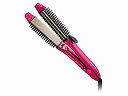 【中古】コイズミ ヘアアイロン ストレート ブラシアイロン 2WAY マイナスイオン KHR-6500/VP(2)