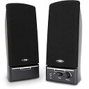 【中古】「非常に良い」Cyber Acoustics 4 Watt 2.0 Computer Speaker System - Black (CA-2014) ...