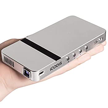 【中古】iCODIS G2 ミニ プロジェクター 小型 DLP 150ANSI（1200 ISO 21118）ルーメン 1080PフルHD対応 854*480解像度 台形補正 120インチホームシアター