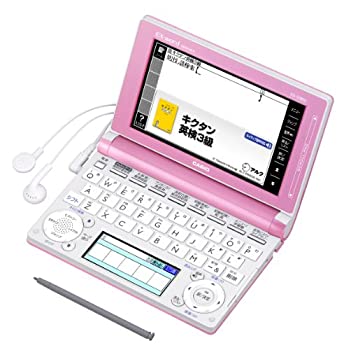 【中古】(非常に良い）カシオ計算機 電子辞書 EX-word XD-D3850 (130コンテンツ/中学生モデル/ライトピンク) XD-D3850PK【メーカー名】カシオ計算機【メーカー型番】XD-D3850PK【ブランド名】CASIO(カシオ)【商品説明】 こちらの商品は中古品となっております。 画像はイメージ写真ですので 商品のコンディション・付属品の有無については入荷の度異なります。 買取時より付属していたものはお付けしておりますが付属品や消耗品に保証はございません。 商品ページ画像以外の付属品はございませんのでご了承下さいませ。 中古品のため使用に影響ない程度の使用感・経年劣化（傷、汚れなど）がある場合がございます。 また、中古品の特性上ギフトには適しておりません。 製品に関する詳細や設定方法は メーカーへ直接お問い合わせいただきますようお願い致します。 当店では初期不良に限り 商品到着から7日間は返品を受付けております。 他モールとの併売品の為 完売の際はご連絡致しますのでご了承ください。 プリンター・印刷機器のご注意点 インクは配送中のインク漏れ防止の為、付属しておりませんのでご了承下さい。 ドライバー等ソフトウェア・マニュアルはメーカーサイトより最新版のダウンロードをお願い致します。 ゲームソフトのご注意点 特典・付属品・パッケージ・プロダクトコード・ダウンロードコード等は 付属していない場合がございますので事前にお問合せ下さい。 商品名に「輸入版 / 海外版 / IMPORT 」と記載されている海外版ゲームソフトの一部は日本版のゲーム機では動作しません。 お持ちのゲーム機のバージョンをあらかじめご参照のうえ動作の有無をご確認ください。 輸入版ゲームについてはメーカーサポートの対象外です。 DVD・Blu-rayのご注意点 特典・付属品・パッケージ・プロダクトコード・ダウンロードコード等は 付属していない場合がございますので事前にお問合せ下さい。 商品名に「輸入版 / 海外版 / IMPORT 」と記載されている海外版DVD・Blu-rayにつきましては 映像方式の違いの為、一般的な国内向けプレイヤーにて再生できません。 ご覧になる際はディスクの「リージョンコード」と「映像方式※DVDのみ」に再生機器側が対応している必要があります。 パソコンでは映像方式は関係ないため、リージョンコードさえ合致していれば映像方式を気にすることなく視聴可能です。 商品名に「レンタル落ち 」と記載されている商品につきましてはディスクやジャケットに管理シール（値札・セキュリティータグ・バーコード等含みます）が貼付されています。 ディスクの再生に支障の無い程度の傷やジャケットに傷み（色褪せ・破れ・汚れ・濡れ痕等）が見られる場合がありますので予めご了承ください。 2巻セット以上のレンタル落ちDVD・Blu-rayにつきましては、複数枚収納可能なトールケースに同梱してお届け致します。 トレーディングカードのご注意点 当店での「良い」表記のトレーディングカードはプレイ用でございます。 中古買取り品の為、細かなキズ・白欠け・多少の使用感がございますのでご了承下さいませ。 再録などで型番が違う場合がございます。 違った場合でも事前連絡等は致しておりませんので、型番を気にされる方はご遠慮ください。 ご注文からお届けまで 1、ご注文⇒ご注文は24時間受け付けております。 2、注文確認⇒ご注文後、当店から注文確認メールを送信します。 3、お届けまで3-10営業日程度とお考え下さい。 　※海外在庫品の場合は3週間程度かかる場合がございます。 4、入金確認⇒前払い決済をご選択の場合、ご入金確認後、配送手配を致します。 5、出荷⇒配送準備が整い次第、出荷致します。発送後に出荷完了メールにてご連絡致します。 　※離島、北海道、九州、沖縄は遅れる場合がございます。予めご了承下さい。 当店ではすり替え防止のため、シリアルナンバーを控えております。 万が一、違法行為が発覚した場合は然るべき対応を行わせていただきます。 お客様都合によるご注文後のキャンセル・返品はお受けしておりませんのでご了承下さい。 電話対応は行っておりませんので、ご質問等はメッセージまたはメールにてお願い致します。