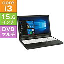 【中古】富士通 15.6型 LIFEBOOK A576/PX ［FMVA1602TP］（Core i3-6100U 2.3GHz/ メモリ4GB/ HDD500GB/ DVDスーパーマルチ/ Wifi BT/ Win7Pro32bit）