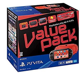 【中古】PlayStation Vita Value Pack Wi-Fiモデル レッド/ブラック(メーカー生産終了)