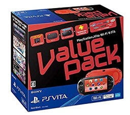 【中古】PlayStation Vita Value Pack Wi-Fiモデル レッド/ブラック（メーカー生産終了）