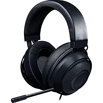 【中古】Razer Kraken Black ゲーミングヘッドセット アナログ接続 PS4 PC Switch スマートフォン 冷却ジェルパッド（日本正規代理店品） RZ04-02830100