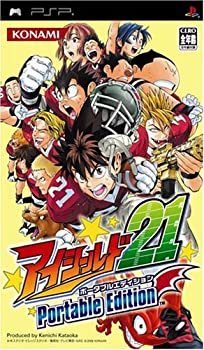 【中古】(非常に良い）アイシールド21 Portable Edition【メーカー名】コナミ【メーカー型番】【ブランド名】コナミ【商品説明】 こちらの商品は中古品となっております。 画像はイメージ写真ですので 商品のコンディション・付属品の有無については入荷の度異なります。 買取時より付属していたものはお付けしておりますが付属品や消耗品に保証はございません。 商品ページ画像以外の付属品はございませんのでご了承下さいませ。 中古品のため使用に影響ない程度の使用感・経年劣化（傷、汚れなど）がある場合がございます。 また、中古品の特性上ギフトには適しておりません。 製品に関する詳細や設定方法は メーカーへ直接お問い合わせいただきますようお願い致します。 当店では初期不良に限り 商品到着から7日間は返品を受付けております。 他モールとの併売品の為 完売の際はご連絡致しますのでご了承ください。 プリンター・印刷機器のご注意点 インクは配送中のインク漏れ防止の為、付属しておりませんのでご了承下さい。 ドライバー等ソフトウェア・マニュアルはメーカーサイトより最新版のダウンロードをお願い致します。 ゲームソフトのご注意点 特典・付属品・パッケージ・プロダクトコード・ダウンロードコード等は 付属していない場合がございますので事前にお問合せ下さい。 商品名に「輸入版 / 海外版 / IMPORT 」と記載されている海外版ゲームソフトの一部は日本版のゲーム機では動作しません。 お持ちのゲーム機のバージョンをあらかじめご参照のうえ動作の有無をご確認ください。 輸入版ゲームについてはメーカーサポートの対象外です。 DVD・Blu-rayのご注意点 特典・付属品・パッケージ・プロダクトコード・ダウンロードコード等は 付属していない場合がございますので事前にお問合せ下さい。 商品名に「輸入版 / 海外版 / IMPORT 」と記載されている海外版DVD・Blu-rayにつきましては 映像方式の違いの為、一般的な国内向けプレイヤーにて再生できません。 ご覧になる際はディスクの「リージョンコード」と「映像方式※DVDのみ」に再生機器側が対応している必要があります。 パソコンでは映像方式は関係ないため、リージョンコードさえ合致していれば映像方式を気にすることなく視聴可能です。 商品名に「レンタル落ち 」と記載されている商品につきましてはディスクやジャケットに管理シール（値札・セキュリティータグ・バーコード等含みます）が貼付されています。 ディスクの再生に支障の無い程度の傷やジャケットに傷み（色褪せ・破れ・汚れ・濡れ痕等）が見られる場合がありますので予めご了承ください。 2巻セット以上のレンタル落ちDVD・Blu-rayにつきましては、複数枚収納可能なトールケースに同梱してお届け致します。 トレーディングカードのご注意点 当店での「良い」表記のトレーディングカードはプレイ用でございます。 中古買取り品の為、細かなキズ・白欠け・多少の使用感がございますのでご了承下さいませ。 再録などで型番が違う場合がございます。 違った場合でも事前連絡等は致しておりませんので、型番を気にされる方はご遠慮ください。 ご注文からお届けまで 1、ご注文⇒ご注文は24時間受け付けております。 2、注文確認⇒ご注文後、当店から注文確認メールを送信します。 3、お届けまで3-10営業日程度とお考え下さい。 　※海外在庫品の場合は3週間程度かかる場合がございます。 4、入金確認⇒前払い決済をご選択の場合、ご入金確認後、配送手配を致します。 5、出荷⇒配送準備が整い次第、出荷致します。発送後に出荷完了メールにてご連絡致します。 　※離島、北海道、九州、沖縄は遅れる場合がございます。予めご了承下さい。 当店ではすり替え防止のため、シリアルナンバーを控えております。 万が一、違法行為が発覚した場合は然るべき対応を行わせていただきます。 お客様都合によるご注文後のキャンセル・返品はお受けしておりませんのでご了承下さい。 電話対応は行っておりませんので、ご質問等はメッセージまたはメールにてお願い致します。