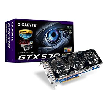 【中古】（非常に良い）GIGABYTE グラフィックボード nVIDIA GeForce GTX570 Overclock 1280MB PCI-E GV-N570OC-13I REV2