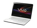 ソニー VAIO ノートパソコン Fit 14E 14型ワイド液晶 ホワイト intel Pentium(1.70GHz) メモリー2GB HDD約500GB DVDスーパーマルチドライブWindo