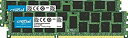 【中古】Crucial(Micron製) デスクトップPC用メモリ PC3-14900(DDR3-1866) 16GB×2枚 CL13 Mac向 ECC 240...