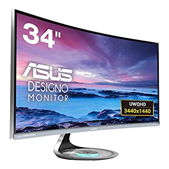 【中古】ASUS ディスプレイ 湾曲ウルトラワイド34型モニター(フリッカーフリー / 3440x1440 / Qi対応 / ブルーライト軽減 / DisplayPort%カンマ% HDMI)MX34V 【中古】ASUS ディスプレイ 湾曲ウルトラワイド34型モニター(フリッカーフリー / 3440x1440 / Qi対応 / ブルーライト軽減 / DisplayPort%カンマ% HDMI)MX34V