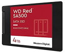 【中古】Western Digital ウエスタンデジタル 内蔵SSD 4TB WD Red SA500 NAS向け 高耐久 2.5インチ WDS400T1R0...