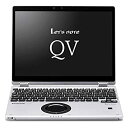 【中古】「非常に良い」パナソニック ノートパソコン Let''s note QVシリーズ ブラック&シルバー CF-QV9HDMQR