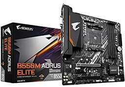 【中古】（非常に良い）GIGABYTE B550M AORUS ELITE マザーボード MicroATX [AMD B550 チップセット搭載] MB4995