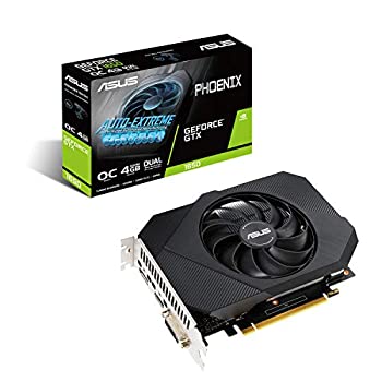 【中古】ASUS GeForce GTX 1650 グラフィクスボード OC/4G/DDR6/補助電源 (PH-GTX1650-O4GD6-P)