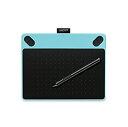 【中古】「非常に良い」ワコム Intuos Draw【旧モデル】ペン入力専用 お絵描き入門モデル Sサイズ ミントブルー CTL-490/B0
