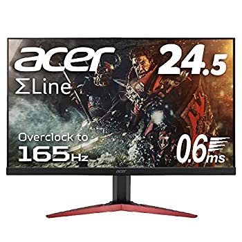 yÁziɗǂjAcer Q[~Oj^[ SigmaLine 24.5C` KG251QJbmidpx 0.6ms(GTG) 165Hz TN tHD FreeSync t[X HDMI Xs[J[ u[