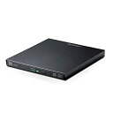 【中古】ロジテック 外付け ブルーレイドライブ Blu-ray USB3.0 再生/編集ソフト付 UHDBD対応 USB type C ケーブル付 ブラック L...