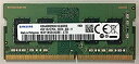 【中古】サムスン PC4-21300 DDR4-2666 4GB ノートPC用メモリ 260pin SO-DIMM M471A5244CB0-CTD