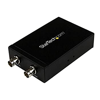 【中古】StarTech.com SDI - HDMIコンバーター 3G SDI - HDMIアダプタ SDIデイジーチェーンポート搭載 SDIソースを230m延長 SDI2HD