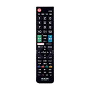 【中古】「非常に良い」エレコム テレビリモコン TOSHIBA 東芝 レグザ用 【設定不要ですぐに使えるかんたんリモコン】 ブラック ERC-TV02XBK-TO